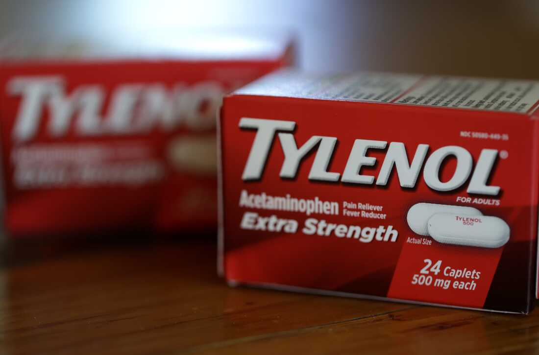 SAN ANSELMO, CALIFORNIA - SEPTEMBER 22: In this photo illustration, boxes of Tylenol are displayed on September 22, 2025 in San Anselmo, California. The Trump administration will reportedly link use of the painkiller acetaminophen during pregnancy to autism during a White House press conference today. (Photo Illustration by Justin Sullivan/Getty Images)